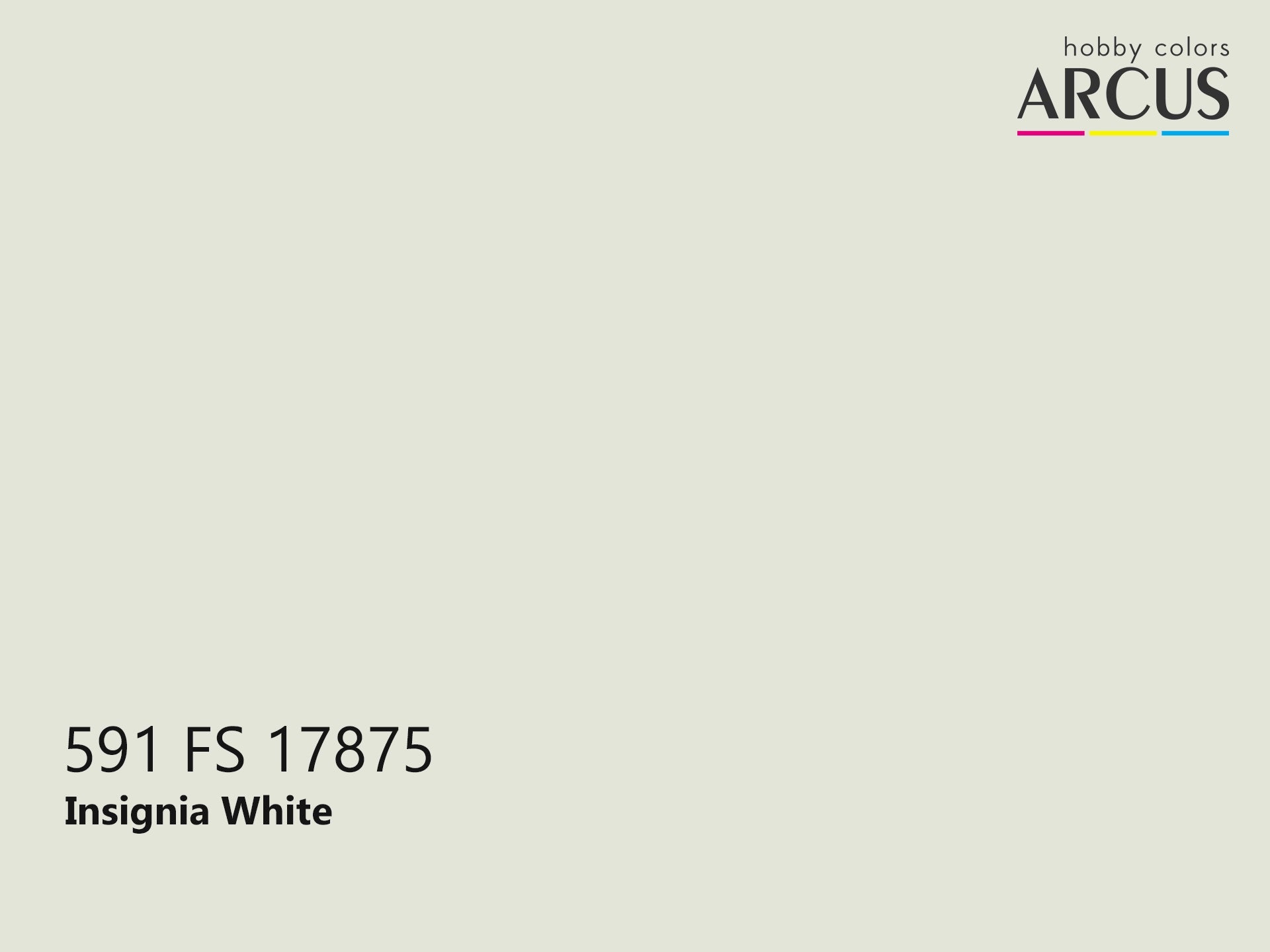 Arcus 591 Insignia White color sample