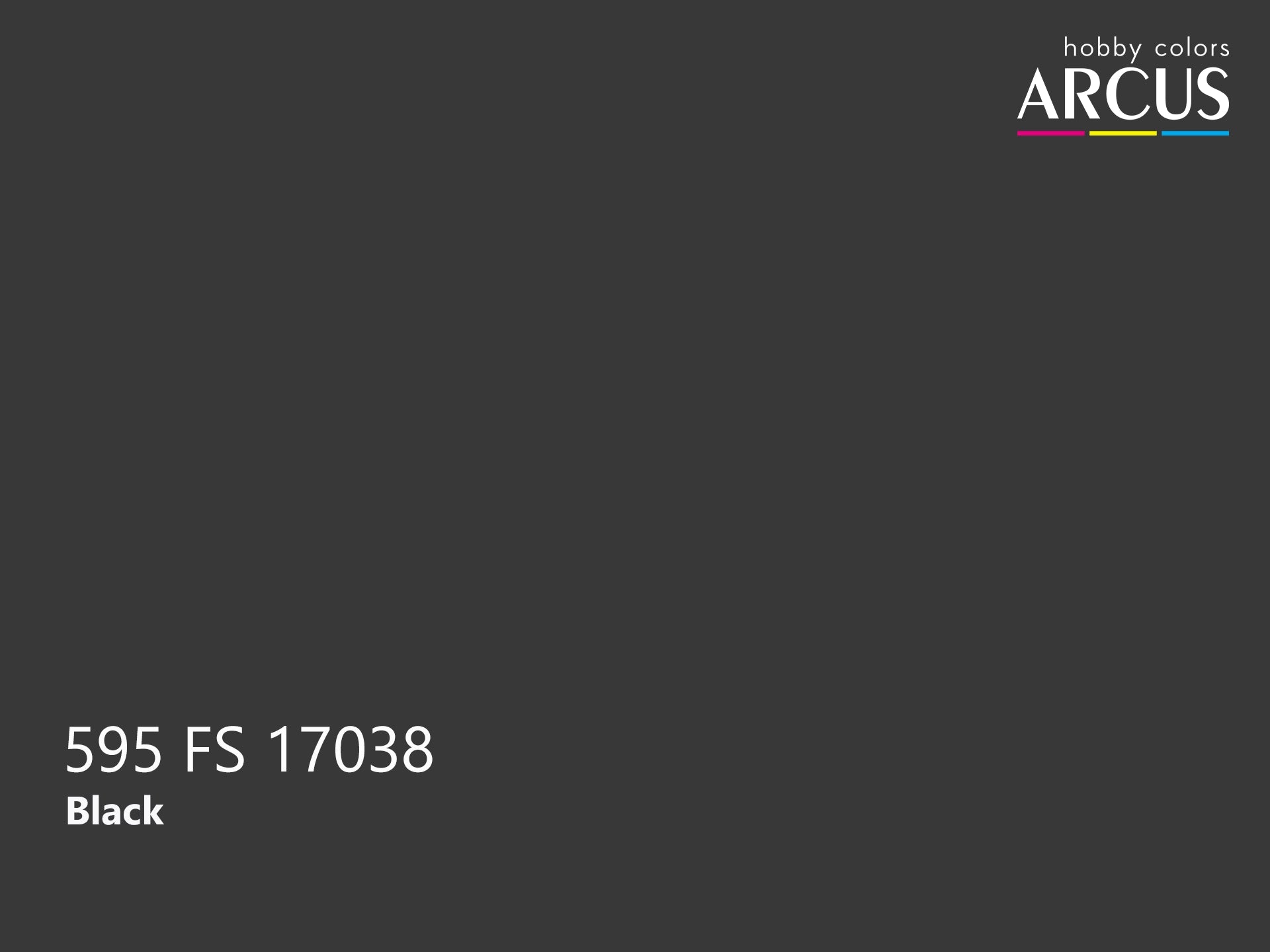 Arcus 595 Black color sample