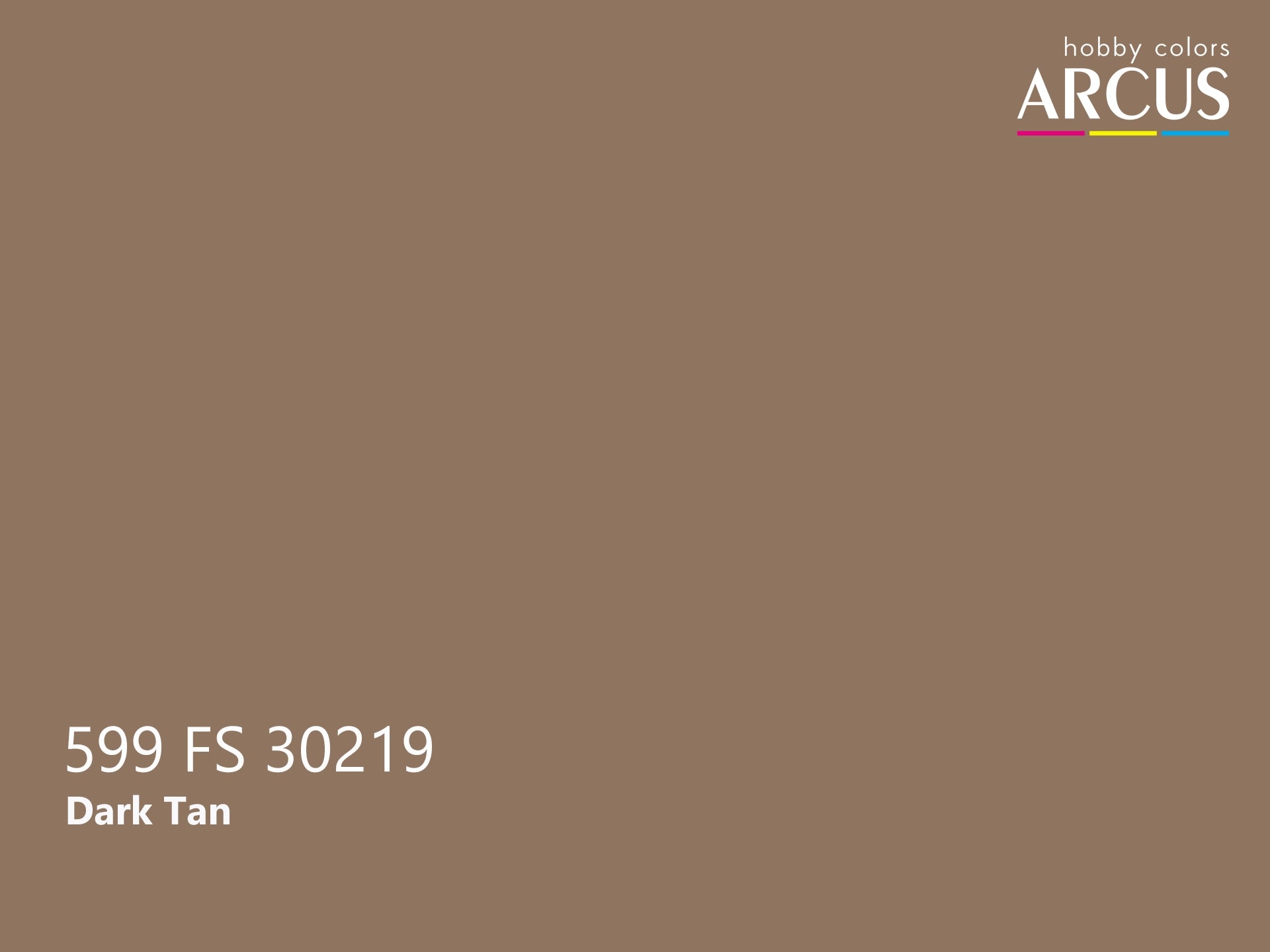 Arcus 599 Dark Tan color sample