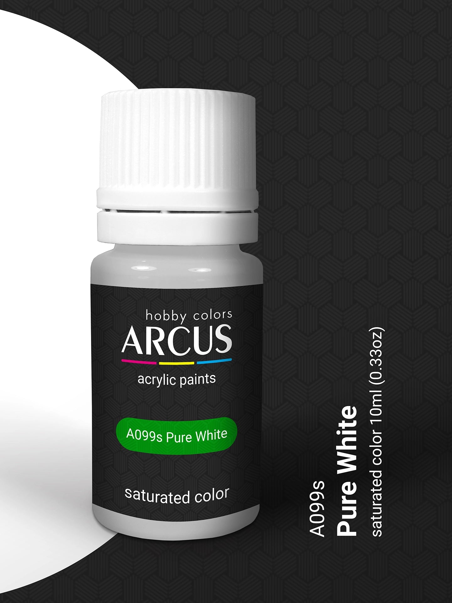 Arcus 099 pure white acrylic 