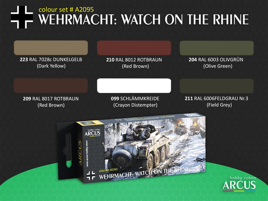 Arcus 2095 Wehrmacht: Watch on the Rhine - acrylic paint set