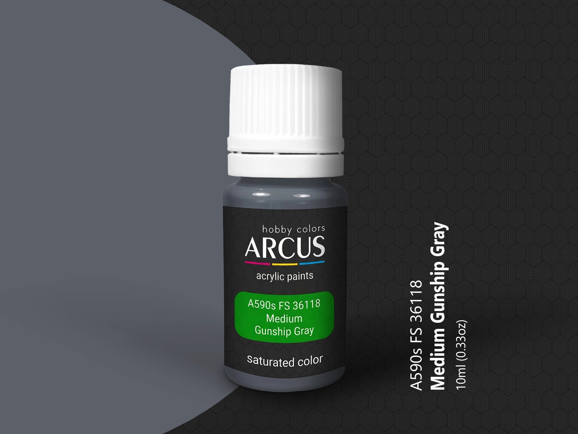 Arcus 590 medium gunship gray acrylic