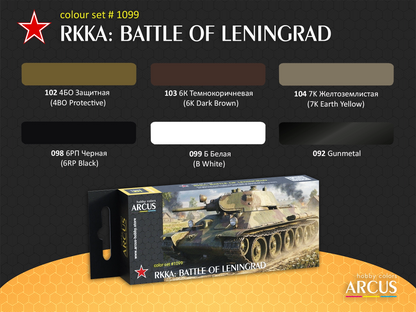 Arcus 1099 RKKA: Battle of Leningrad - enamel paint set