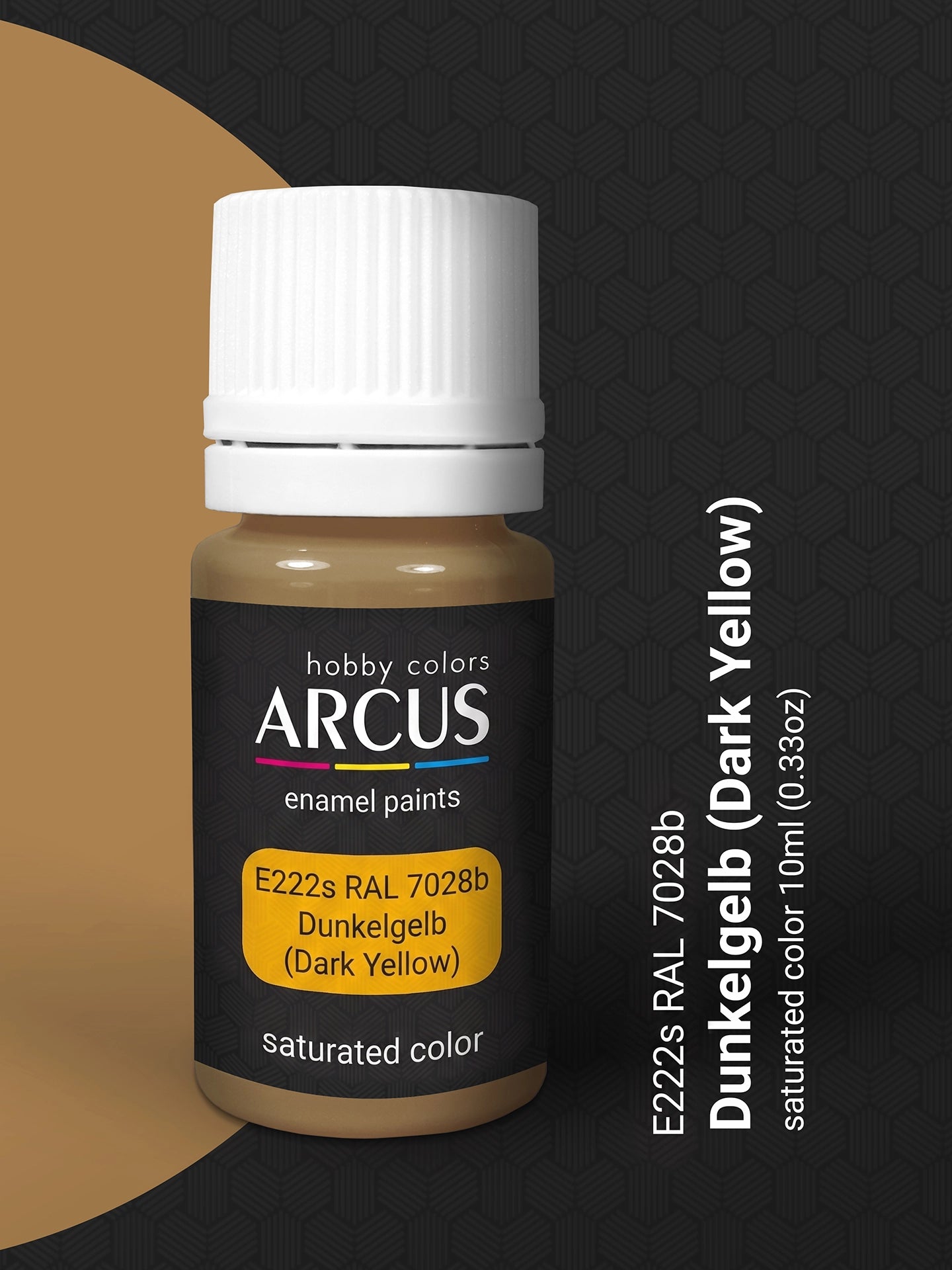 Arcus 222 dark yellow enamel