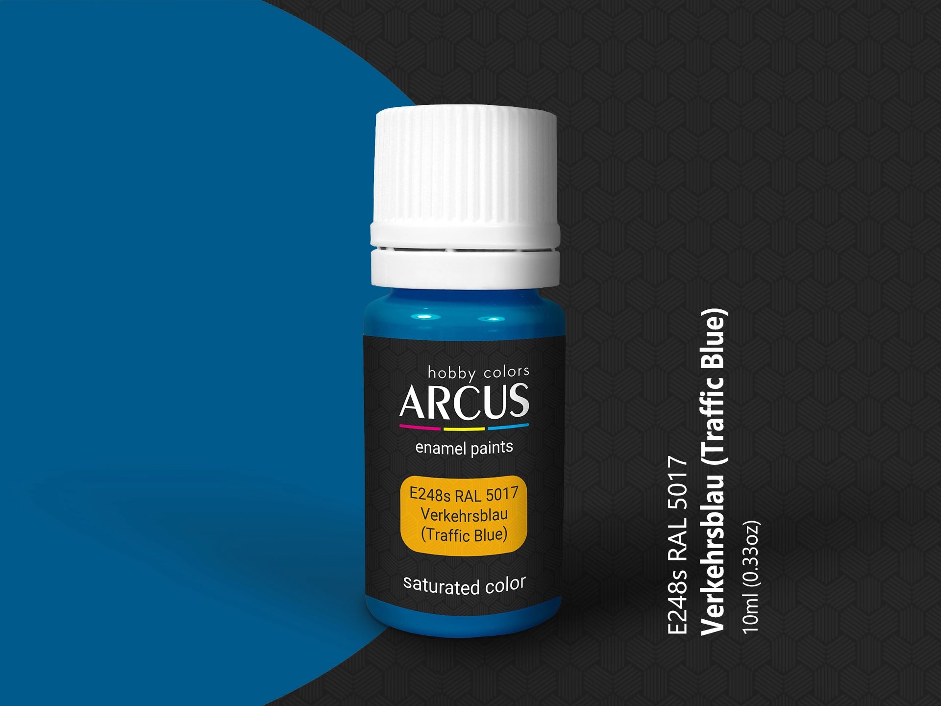 Arcus 248 traffic blue enamel