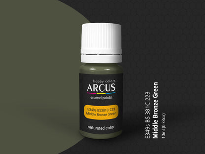Arcus 349 middle bronze green enamel