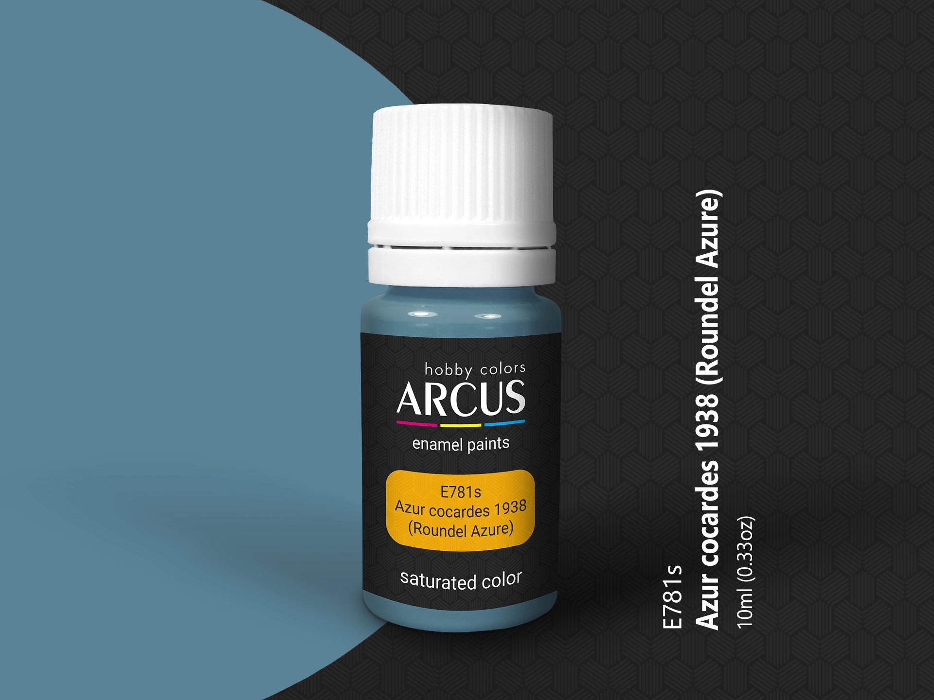 Arcus 781 roundel azure enamel