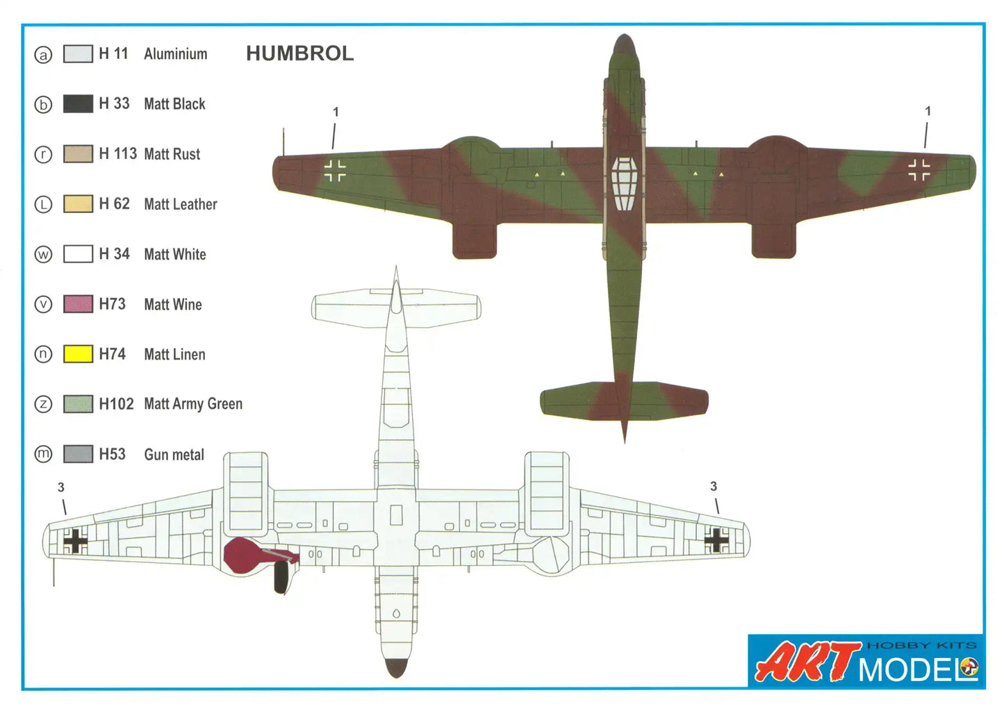 Art Model AM 7202 color schemes page 2