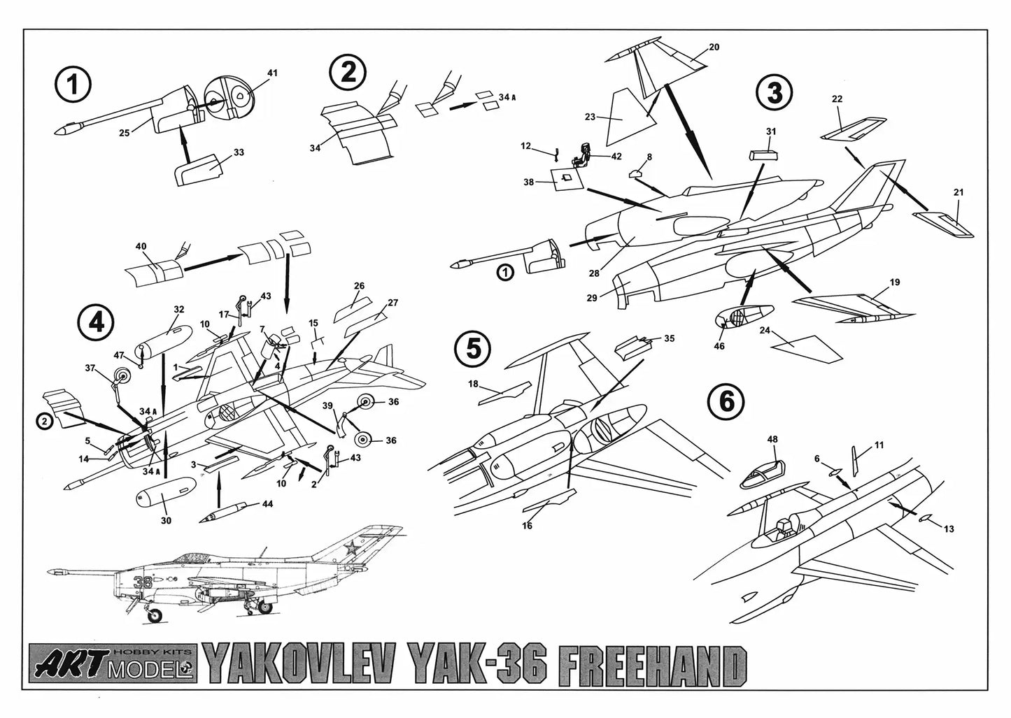 Art Model AM 7203 assembly guide page 2