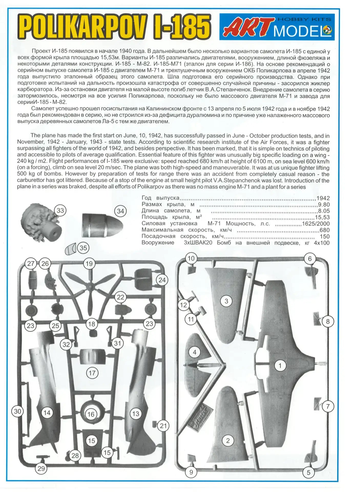 Art Model AM 7206 assembly guide page 1