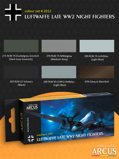 Paint Set 2012 Luftwaffe Late WW2 Night Fighters