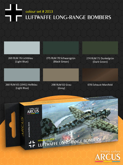 Paint Set 2013 Luftwaffe Long-Range Bombers