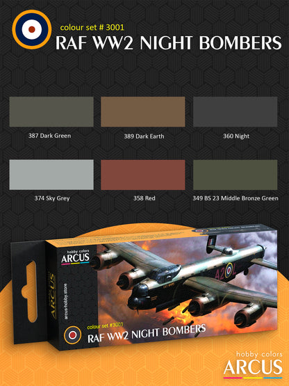 Paint Set 3001 RAF WW2 Night Bombers