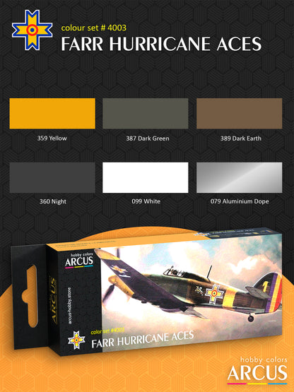 Paint Set  4003 FARR Hurricane Aces