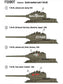 FOXBOT product # 100-010,  1/100 Soviet T-34/85, Foxbot Decals -  1/100