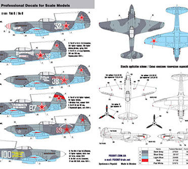 FOXBOT product # 72-002 1/72 Soviet speed bomber SB, Foxbot Decals -  1/72