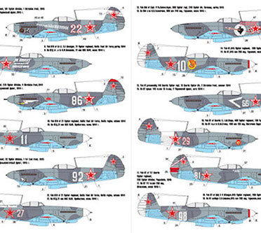 FOXBOT product # 72-002 1/72 Soviet speed bomber SB, Foxbot Decals -  1/72