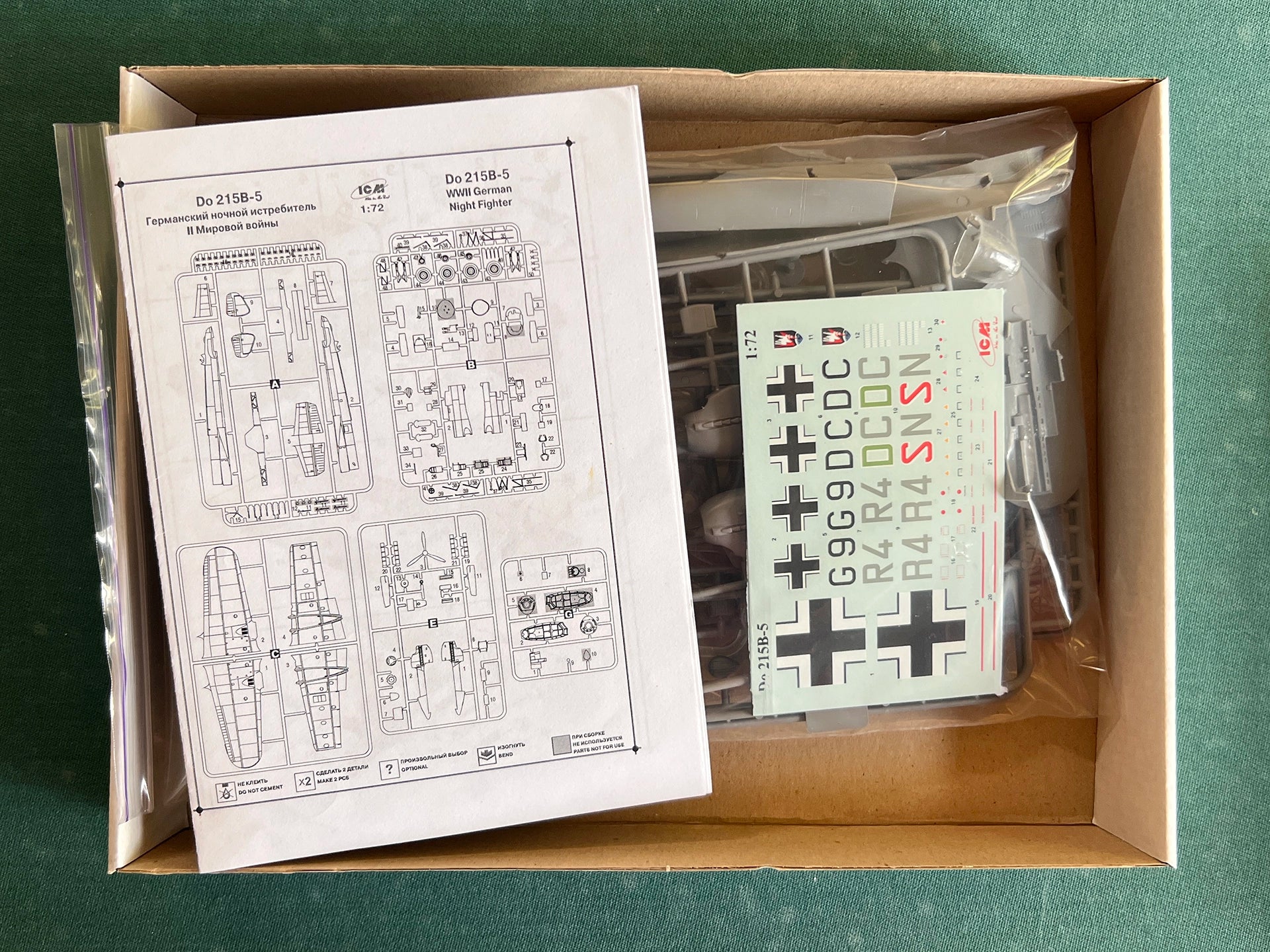 ICM 72092 box contents