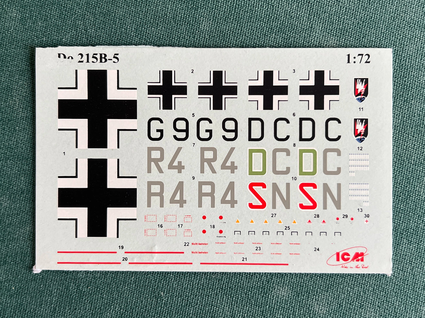 ICM 72302 decal sheet