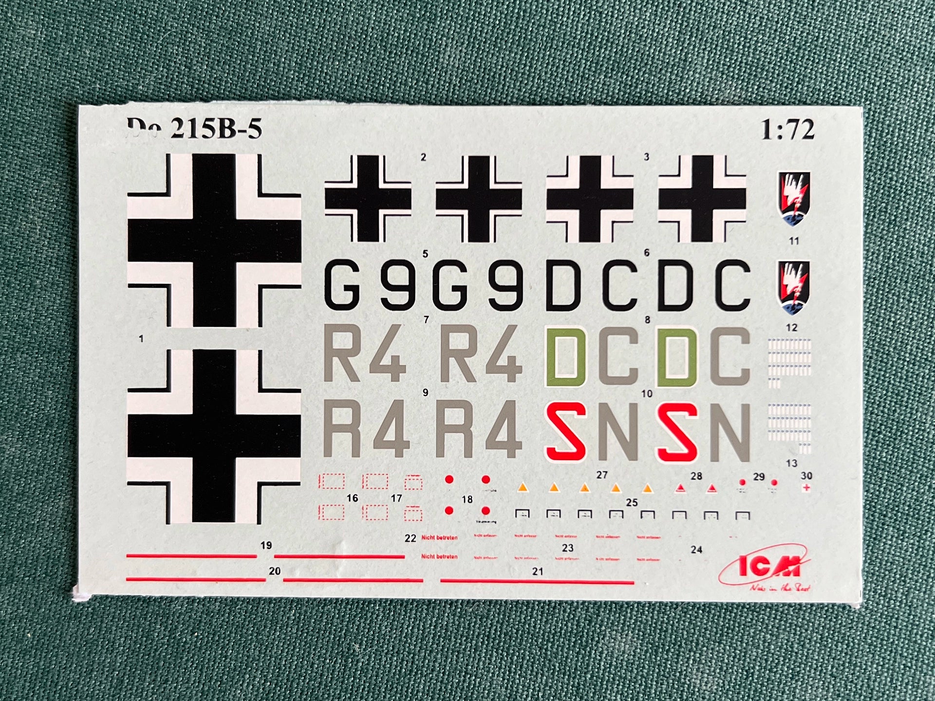 ICM 72302 decal sheet