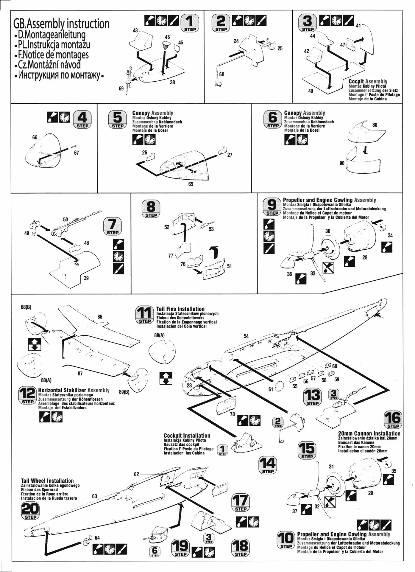 MisterCraft F-50 assembly guide page 2