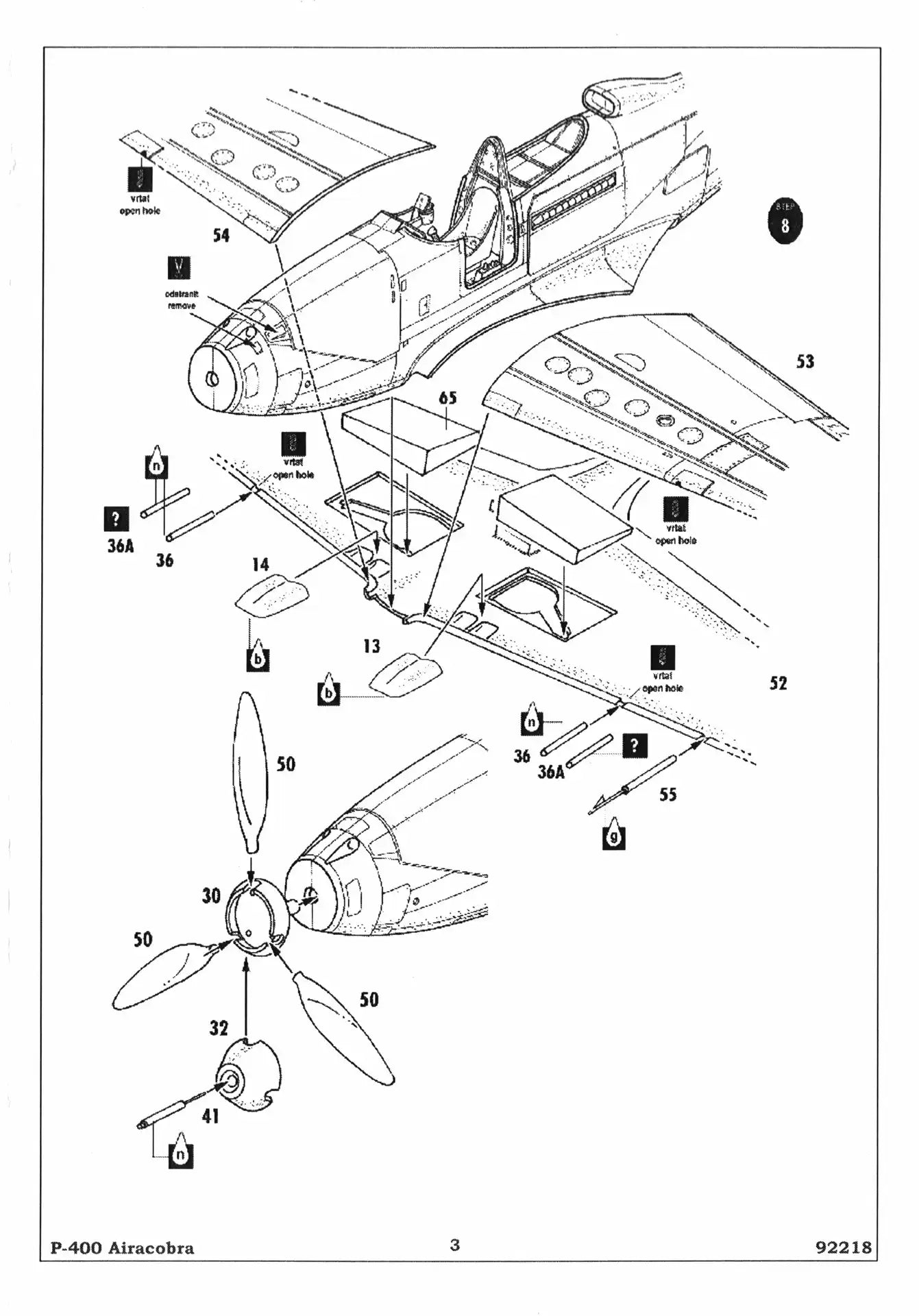 RS Models 92218 assembly guide page 3
