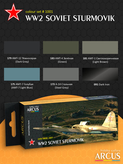 Paint Set 1001 WW2 Soviet Sturmovik