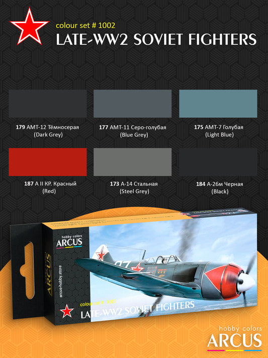 Paint Set 1002 Late-WW2 Soviet Fighters