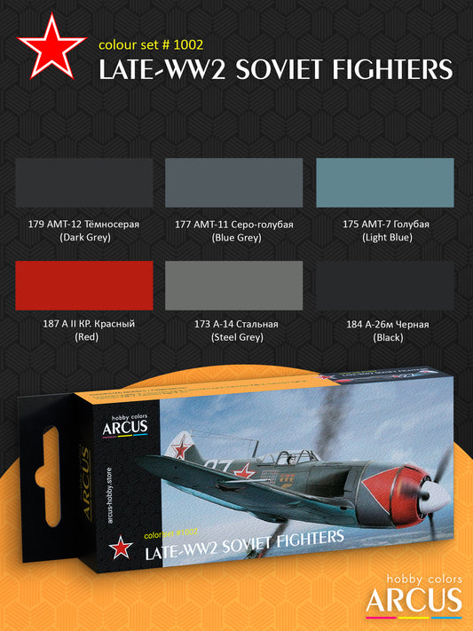 Paint Set 1002 Late-WW2 Soviet Fighters