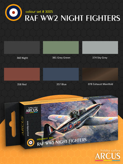 Paint Set 3005 RAF WW2 Night Fighters