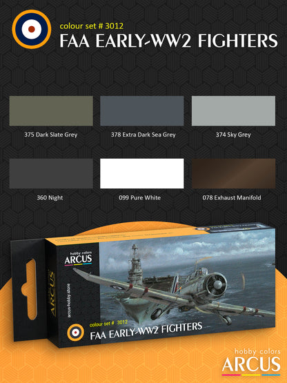 Paint Set 3012 FAA Early-WW2 Fighters