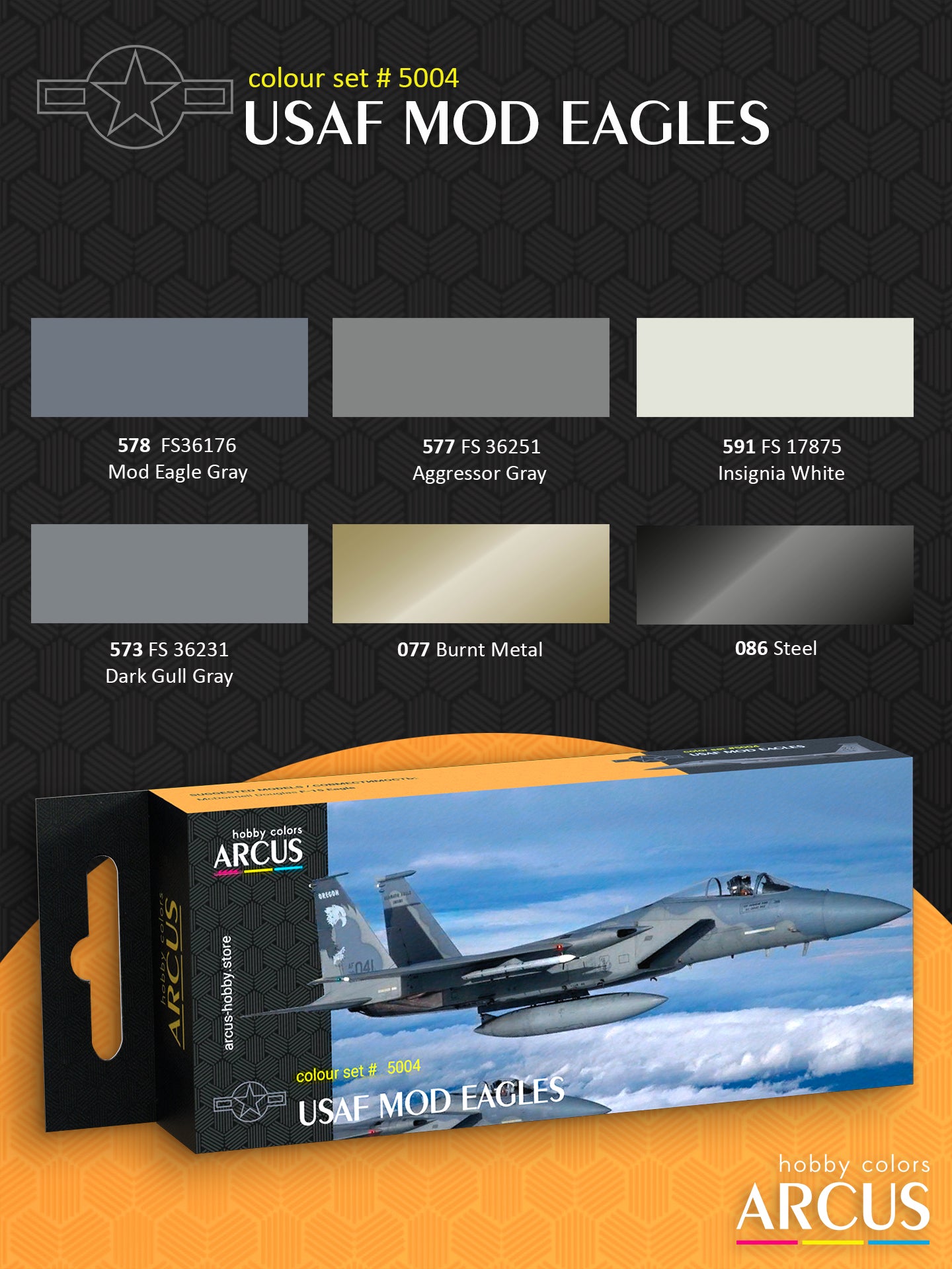 Paint Set 5004 USAF Mod Eagles